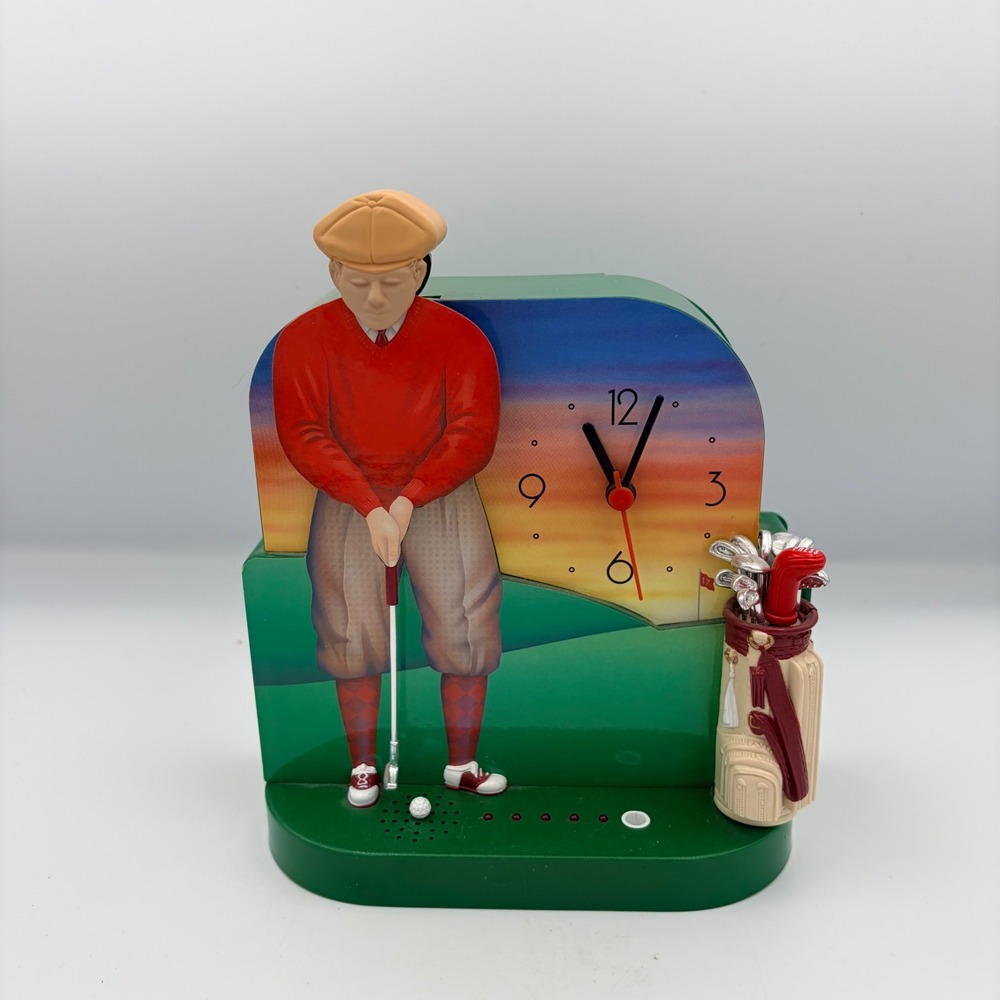 Fun-Damental Too The Original Golf Clock Animated Talking Novelty Alarm Clock